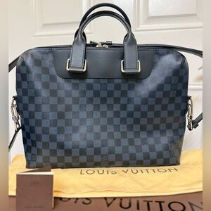 ✨ Louis Vuitton Damier Cobalt PDV PM Briefcase Full Set ✨